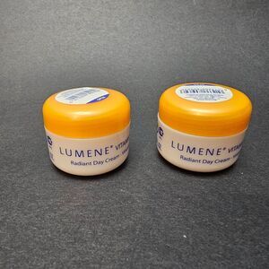 New Lot of 2 Lumene Vitamin C Radiant Day Cream Finland Sealed Eye Discontinued